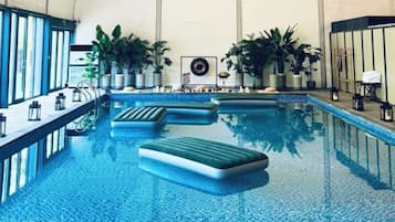 Indoor pool, seasonal outdoor pool