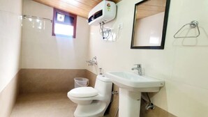Deluxe Room | Bathroom | Shower, free toiletries, towels, soap - Vatika Resorts Cottages (Shoghi)