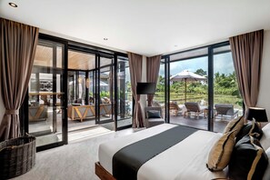 4 bedrooms, in-room safe, free WiFi, bed sheets - 4BR Villa Tenang Tropical Modern Villa with Private Pool in Ubud's Nature (Gianyar)