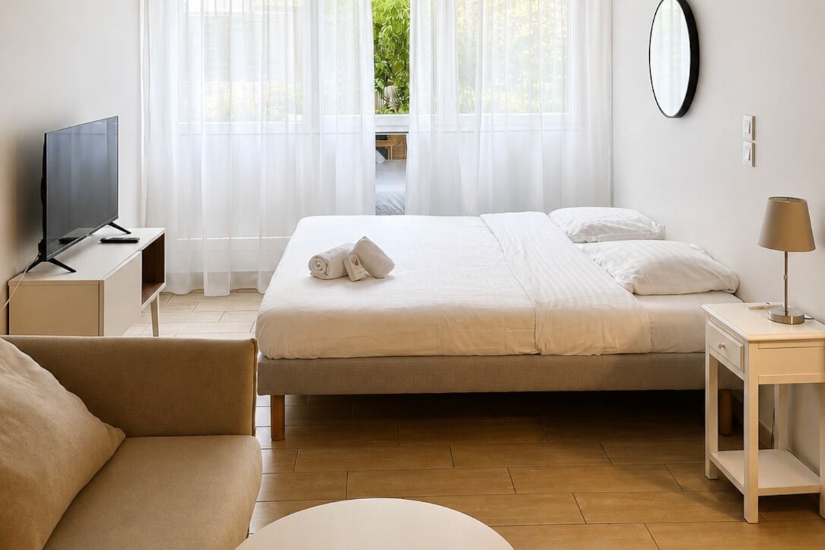 Studio, 1 Double Bed | Soundproofing, WiFi (free), bed sheets