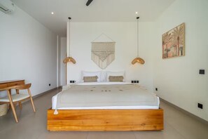 Luxury-Villa, 4 Schlafzimmer, eigener Pool, Stadtblick | Bettwäsche aus ägyptischer Baumwolle, hochwertige Bettwaren, Zimmersafe