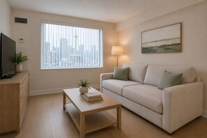 Living area - Elegant 1BR with Extra Space - Stay Near Toronto’s Entertainment District! (Toronto)