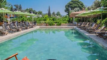 Superior Triple Room, Garden View | Pool | Seasonal outdoor pool