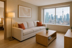 Living area - Spacious Studio Toronto Suite - Steps from Dining, Shopping & Attractions! (Toronto)