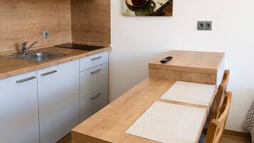 Classic Studio Suite, City View | Private kitchen