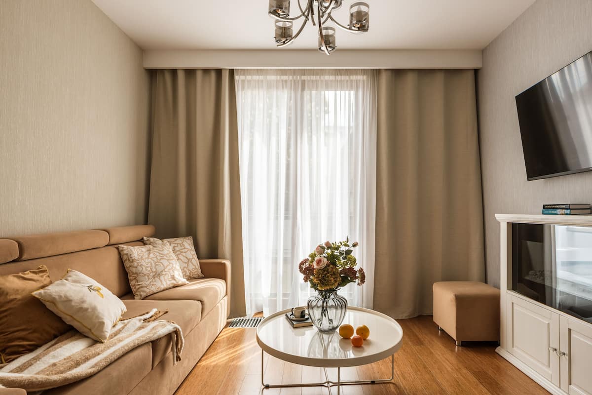 Appartement Confort, vue ville | Coin séjour