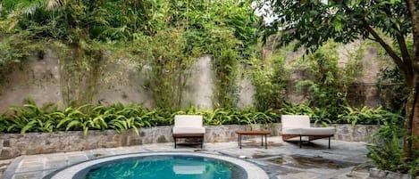Chambre Double Deluxe, balcon, vue jardin | Piscine