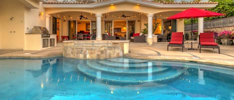 A heated pool