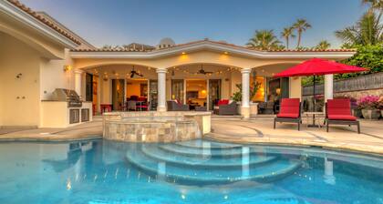 Casa 4 C's is a spacious 3-bedroom private home featuring a pool, hot tub, ocean views, and a gourmet kitchen. Perfect for entertaining, it's just steps from beach access and offers the ideal setting for an unforgettable Cabo getaway.