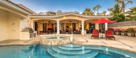 A heated pool
