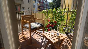 Superior Single Room, Balcony, City View | Terrace/patio