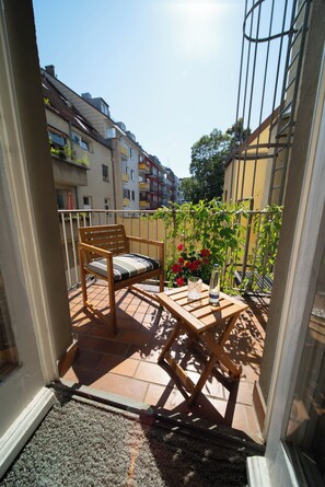 Superior Single Room, Balcony, City View | Terrace/patio - Hotel Carlton Munich (Munich)