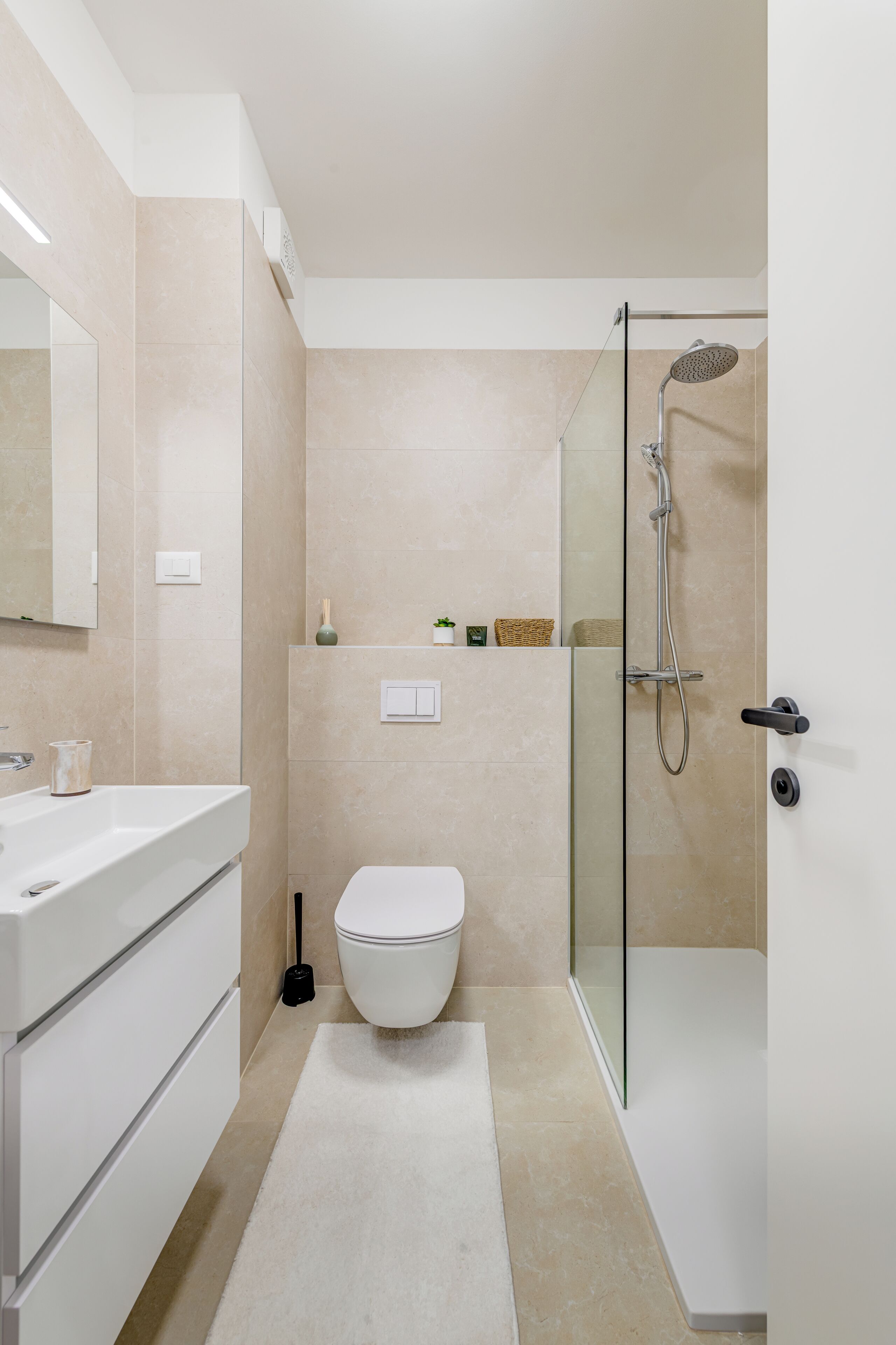 Departamento Confort, balcón | Baño