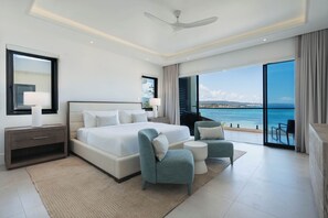 Villa, 5 habitaciones, vistas a la playa | Tabla de planchar con plancha y wifi gratis