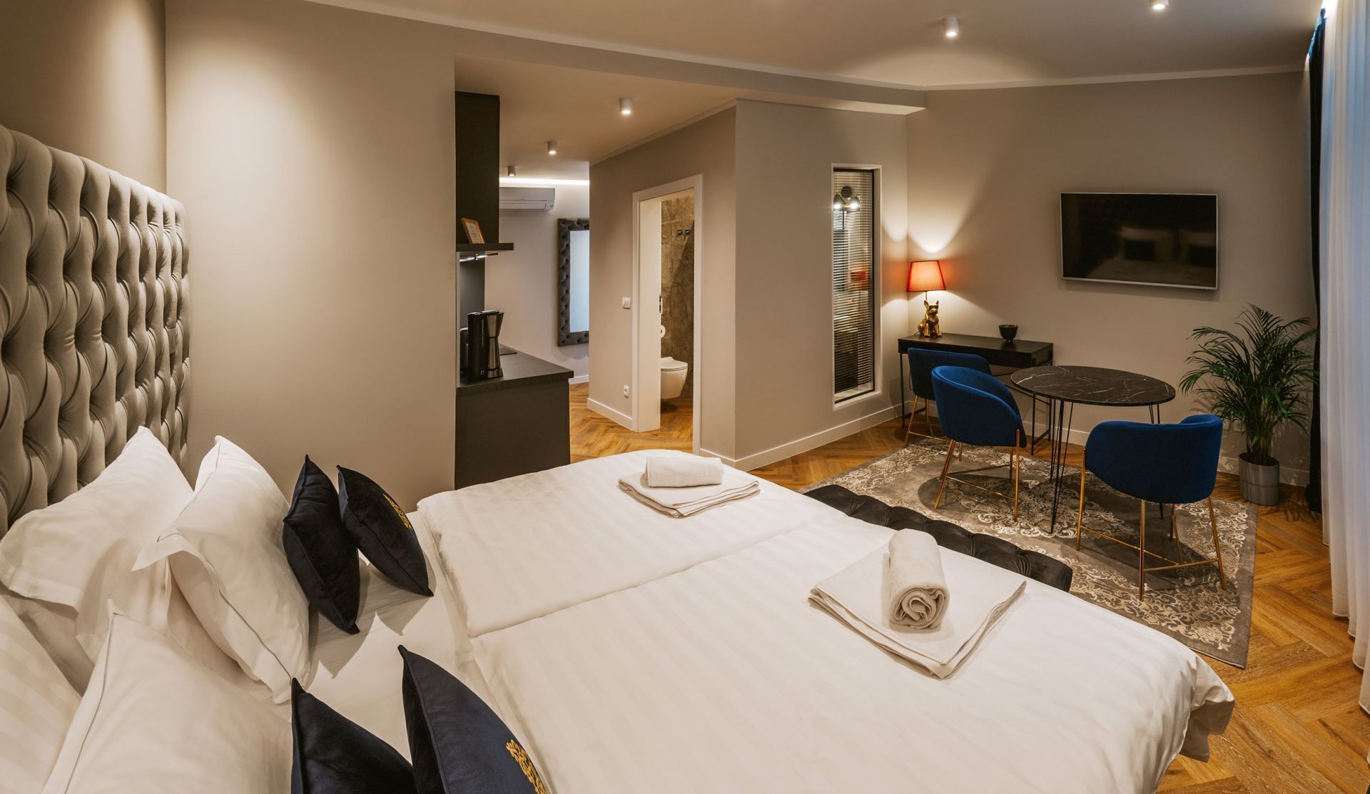 Soundproofing, free cots/infant beds, free WiFi, individually decorated