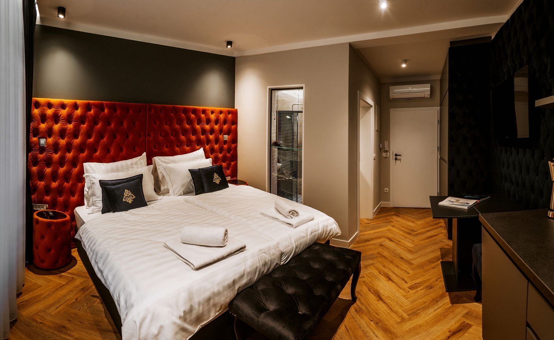 Soundproofing, free cots/infant beds, free WiFi, individually decorated