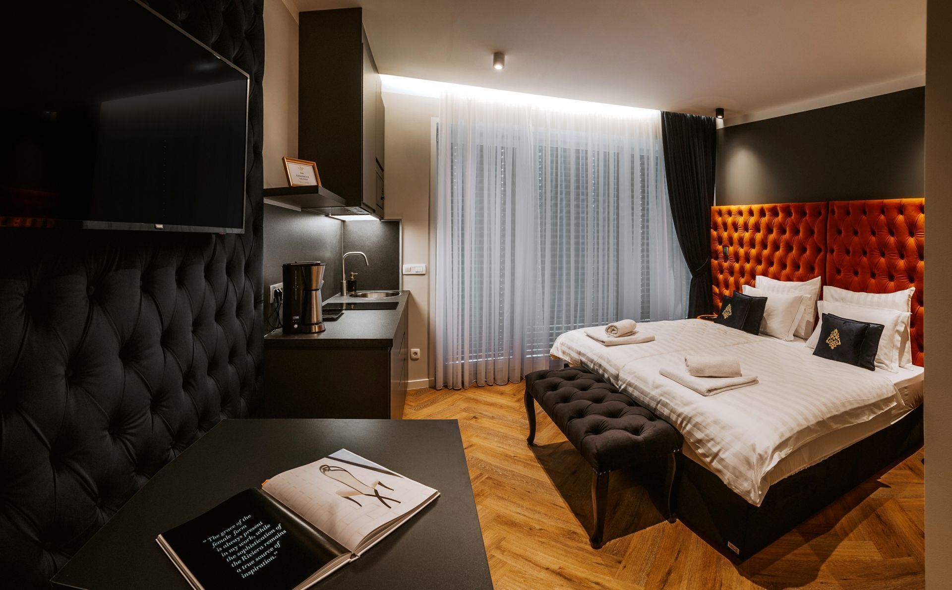 Individually decorated, individually furnished, soundproofing