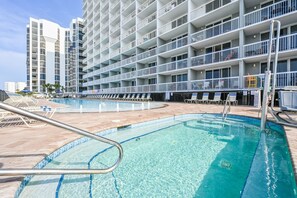 Indoor pool - Pelican Beach #2004 | Gulf Front in Destin + Amenities (Destin)