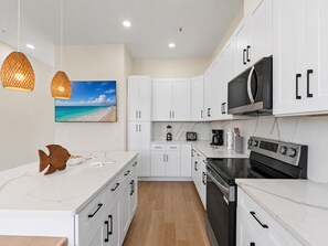 Private kitchen - 3010 Whispering Sand A | Luxe Home, Near Beach, Lagoon + Gulf Views (Panama City Beach)