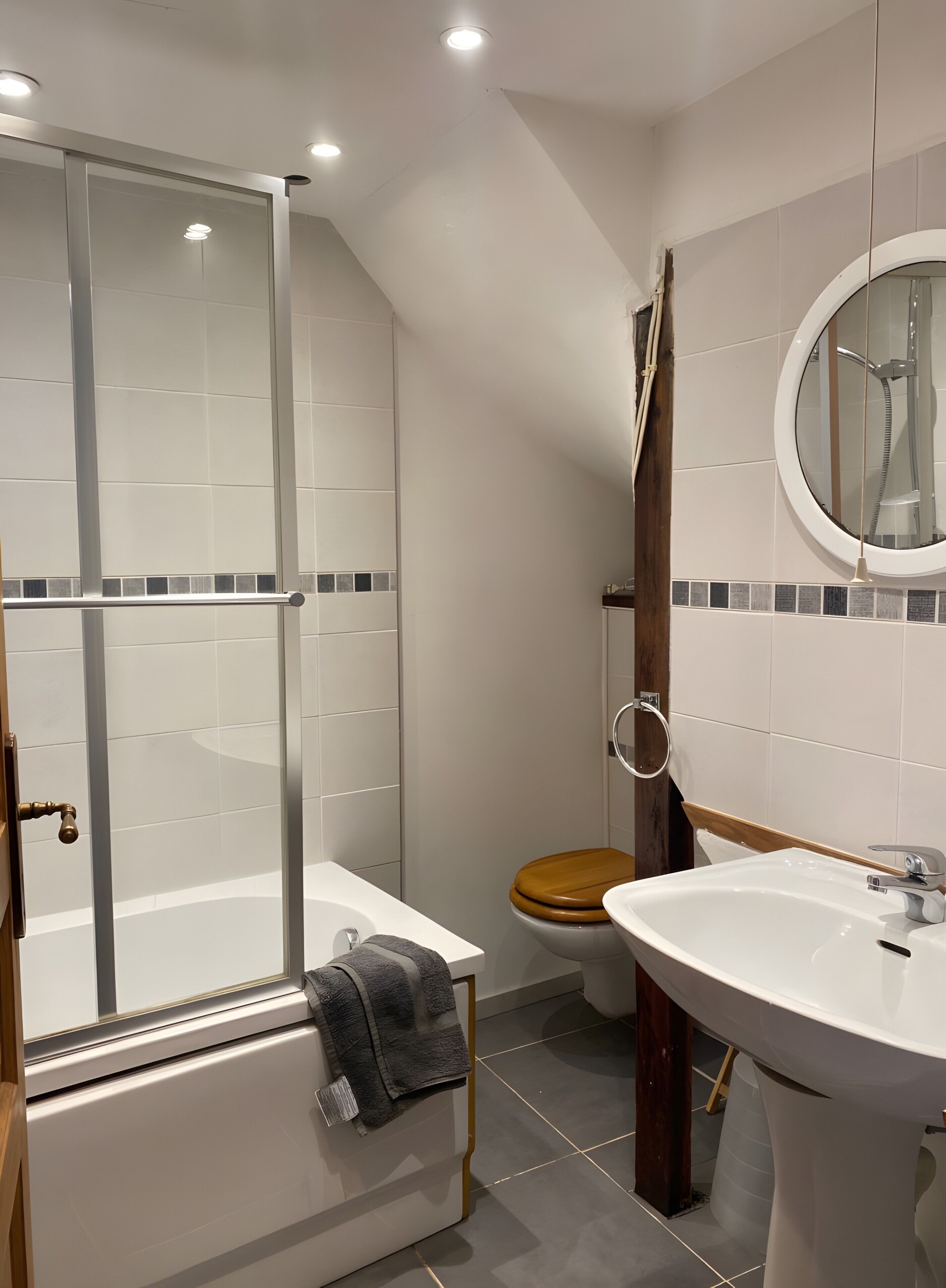 Een douche, een haardroger