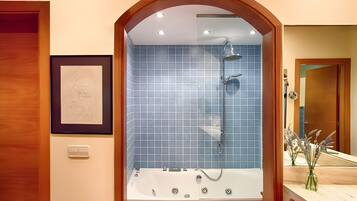 Douche, serviettes fournies