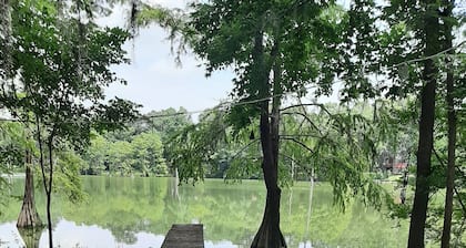 Fishing cabin on private lake