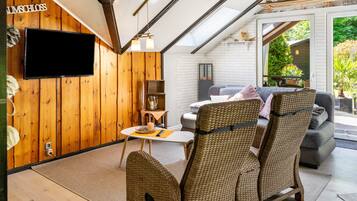 Fernseher, Kamin
