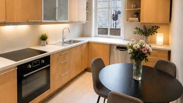 Fridge, oven, dishwasher, electric kettle