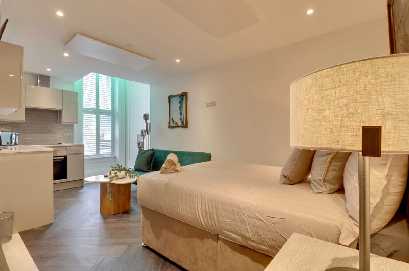 Deluxe-Apartment | Bügeleisen/Bügelbrett, kostenloses WLAN, Bettwäsche