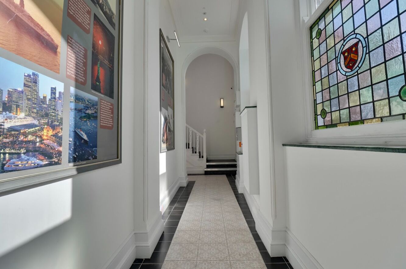 Interior entrance