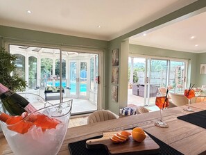 Dining - Palm House | Heated Pool | Sleeps 10 | South Downs (Worthing)