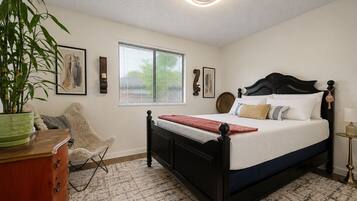 Desk, iron/ironing board, travel crib, internet