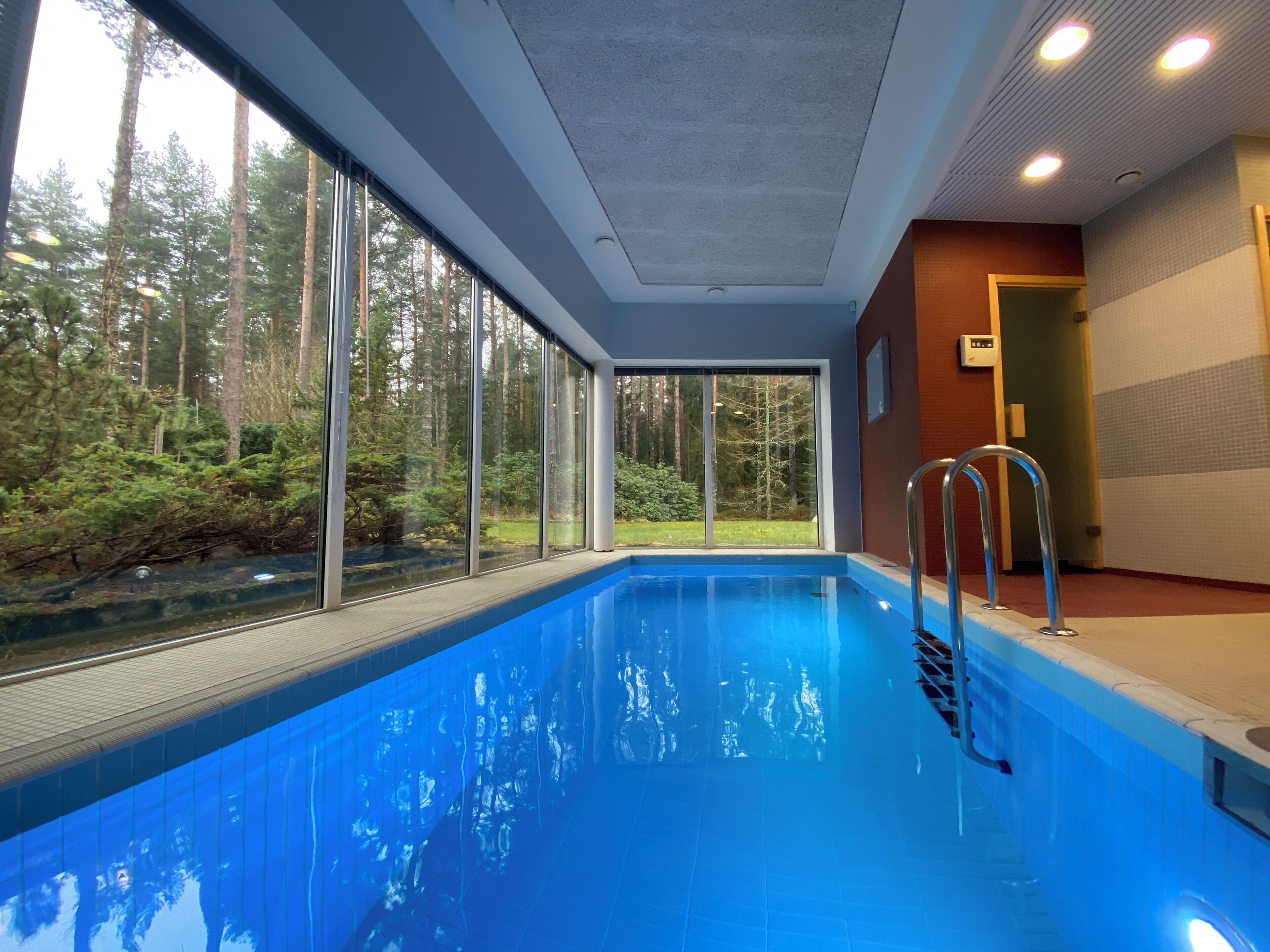 Indoor pool, a heated pool