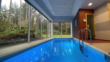 Indoor pool, a heated pool