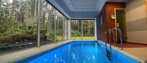 Indoor pool, a heated pool