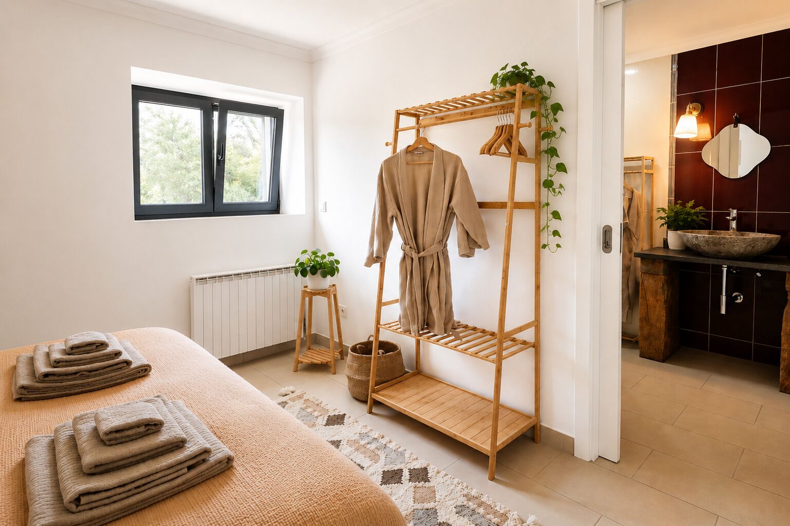 3 dormitorios, tabla de planchar con plancha, wifi gratis y ropa de cama
