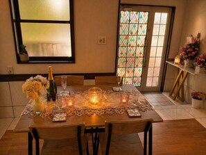 Dining - Peaceful Ocean View Villa with Free Parking & Full Kitchen (Miyazaki)