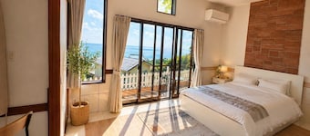 Peaceful Ocean View Villa with Free Parking & Full Kitchen