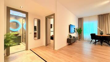 Premium-Apartment, 1 Doppelbett und Schlafsofa, Nichtraucher | Innenbereich
