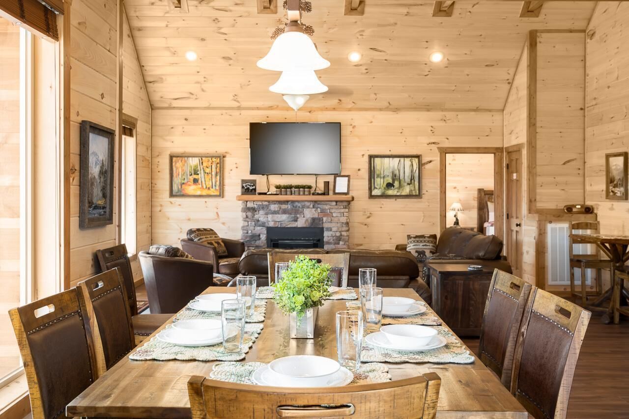 Casa, várias camas (Bear and Trout) | Opções para refeição