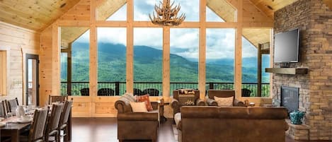 Casa, varias camas (Southern Skies) | Área de sala de estar