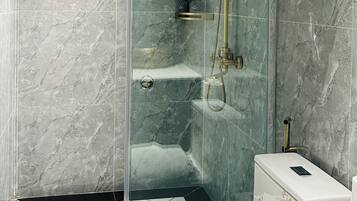 Classic Double Room | Bathroom | Separate tub and shower, hair dryer, towels, soap