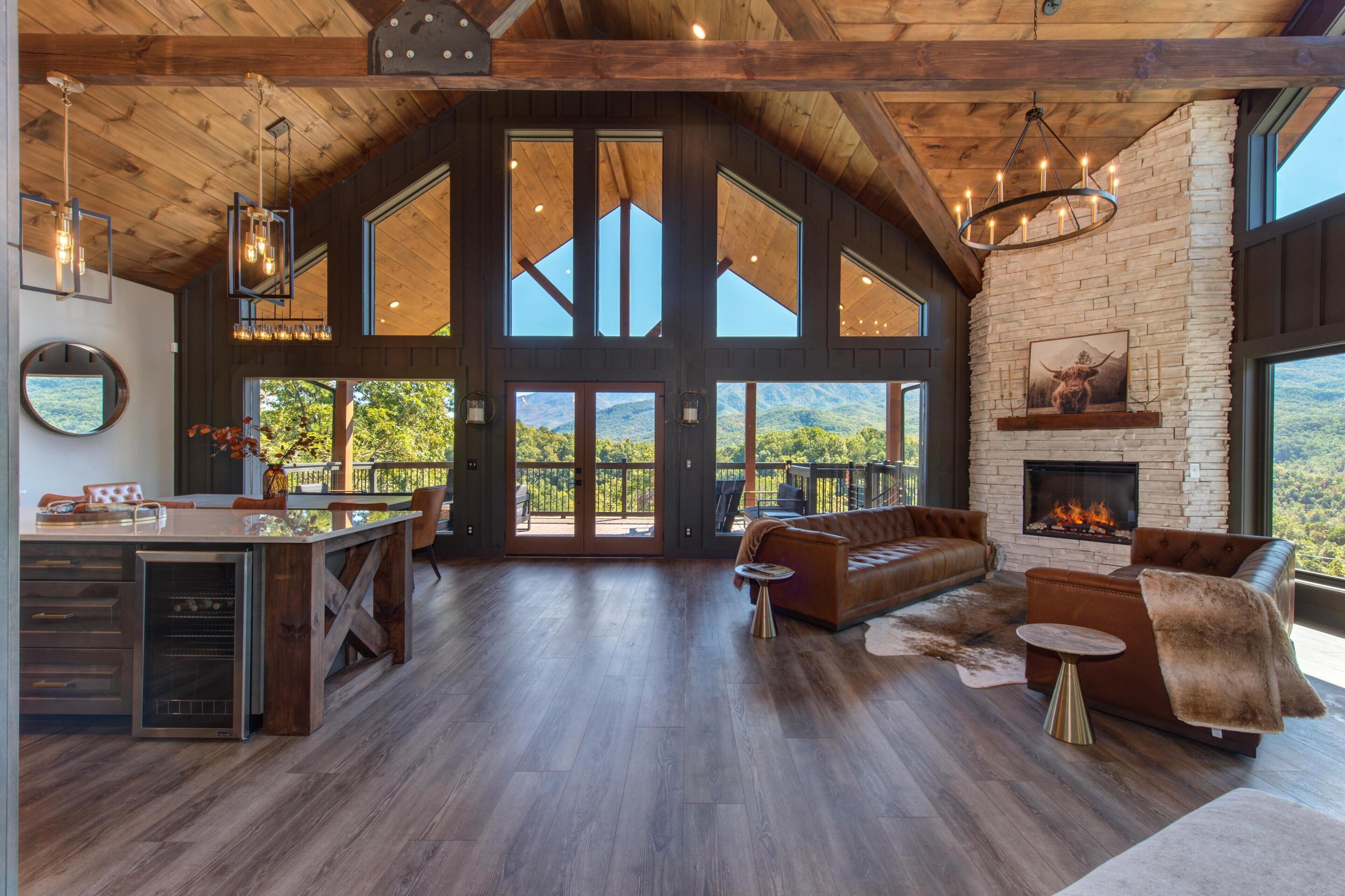 Ferienhaus, Mehrere Betten (The Ember) | Wohnbereich