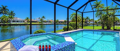A heated pool