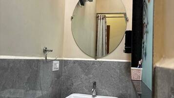 Classic Apartment, Balcony, City View | Bathroom | Towels, soap, toilet paper