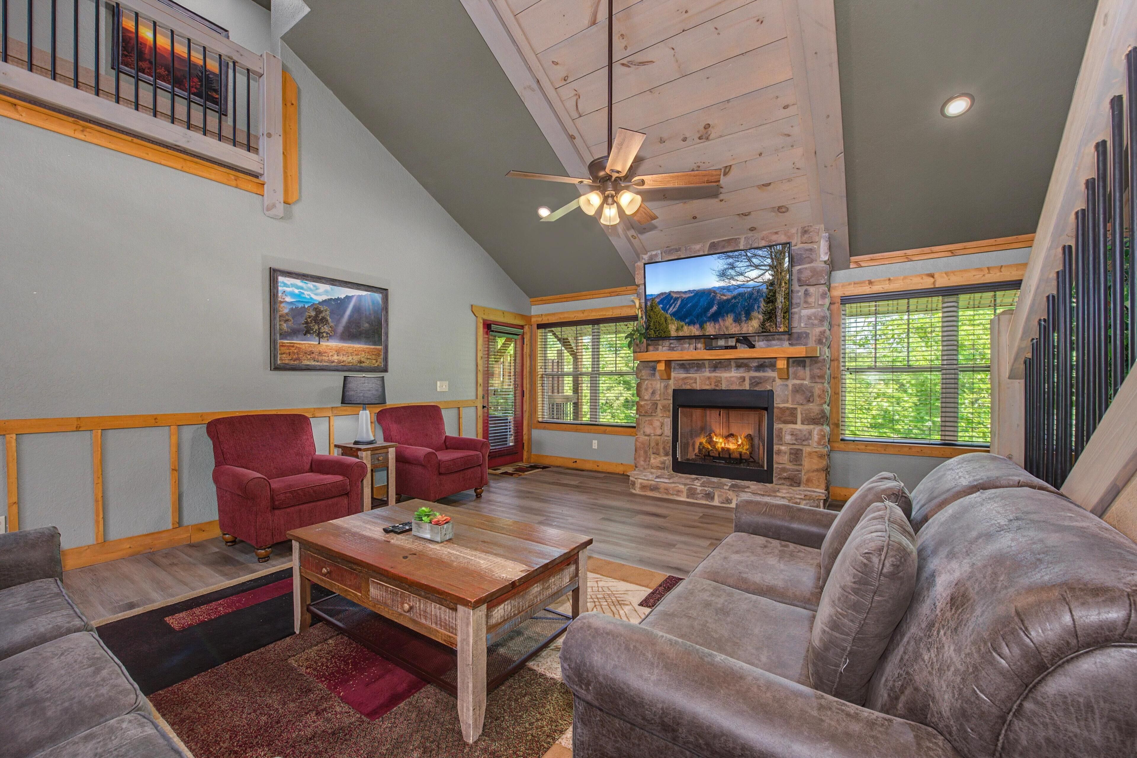 Cabin, Multiple Beds (Mountain High) | Living area