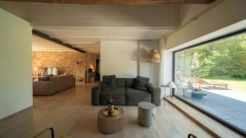 TV, fireplace, stereo, offices