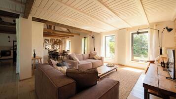 TV, fireplace, stereo, offices