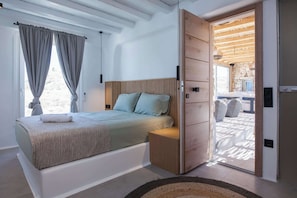 6 bedrooms, iron/ironing board, WiFi, bed sheets - Ultimate Mykonian Retreat w/ Pool Jacuzzi and View (Mykonos)