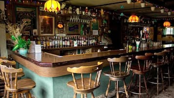Habitación doble, vistas a la montaña | Bar (en el alojamiento)